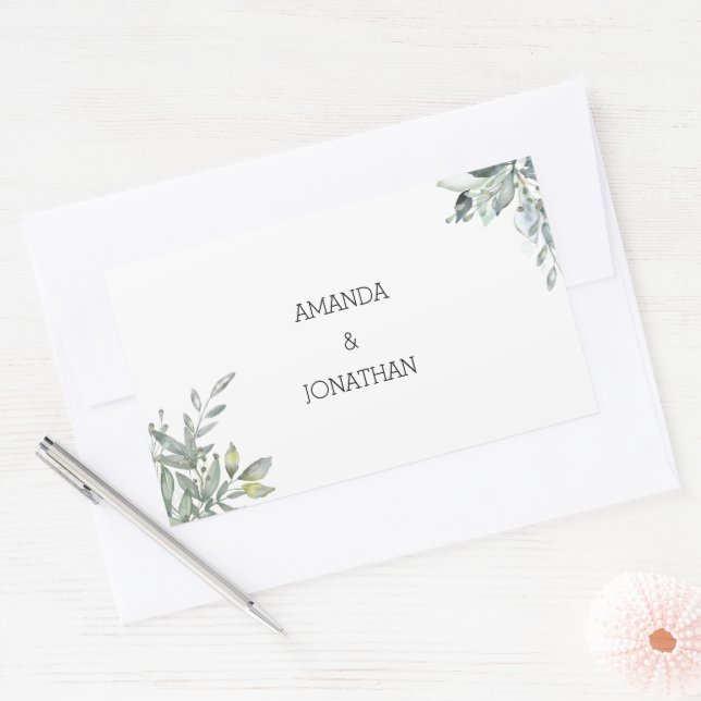 Modern Eucalyptus Wedding Envelope Seal (Envelope)