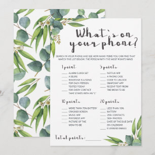 Modern Eucalyptus What's On Your Phone Game