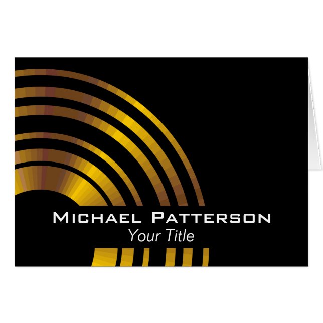 Modern Executive Circles Professional Personalised (Front Horizontal)