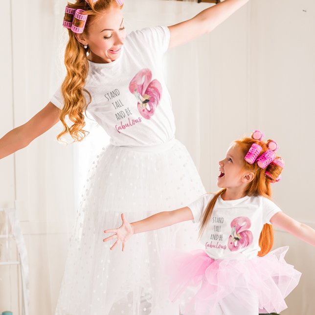 Modern Exotic Stand Tall And BE Fabulous Flamingo Baby Bodysuit (Creator Uploaded)