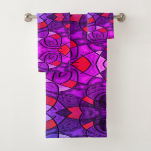 Modern Expressionism Bath Towel Set