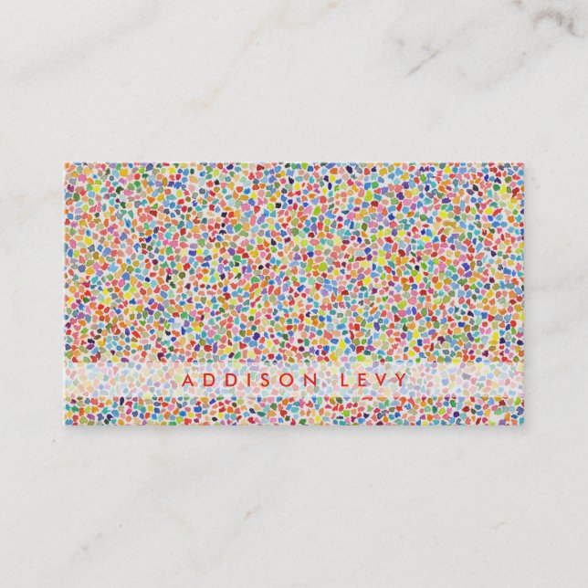 Modern Expressionist Art Watercolor Painting Appointment Card (Front)