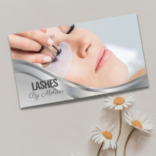 Modern Eyelash Beauty Makeup Artist Lash Extension Business Card