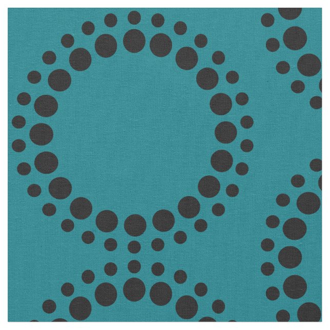 Modern Fabric Circle and Dot Design (Close Up)