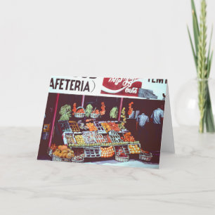 Modern Face in a Timeless Commerce, Jericho, Israe Card