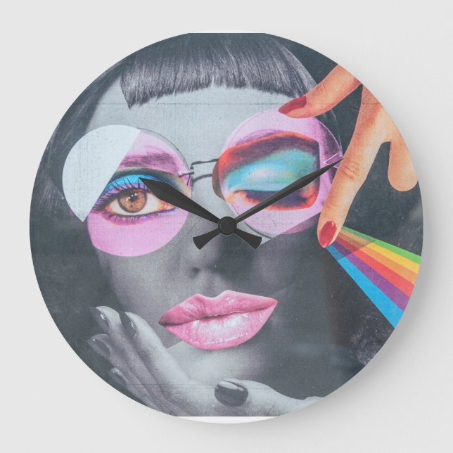modern face large clock (Front)