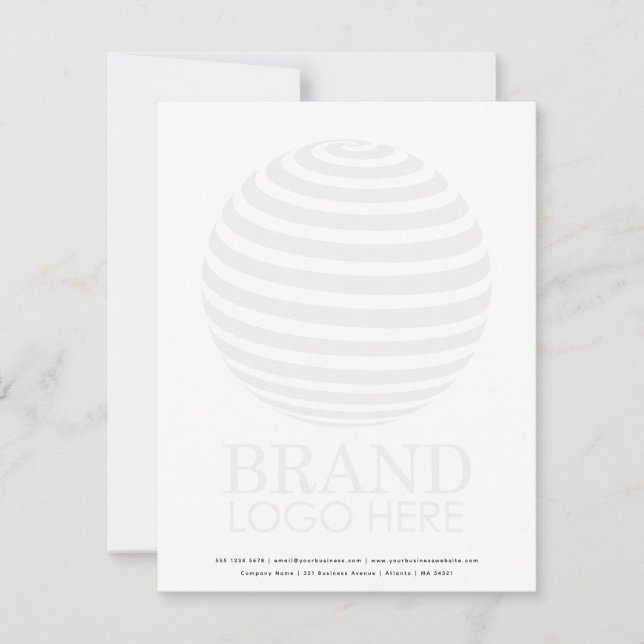 Modern Faded Business Logo Professional  Card (Front)