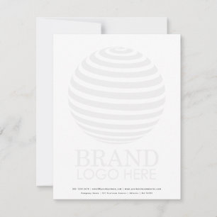 Modern Faded Business Logo Professional  Card