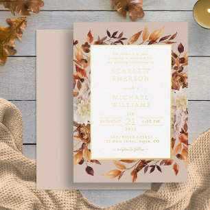 Modern Fall Gold Wedding