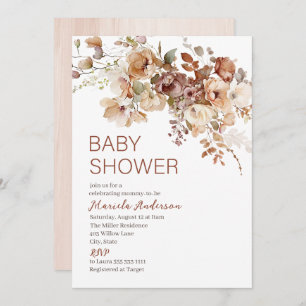 Modern Fall in love Baby shower Invitation