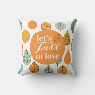 Modern Fall Leaf Pattern Cushion