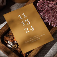 Modern fall mustard yellow minimalist wedding