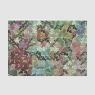 Modern Falling Leaves Print Tissue Paper