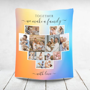 Modern Family 14 Photo Collage Fleece Blanket