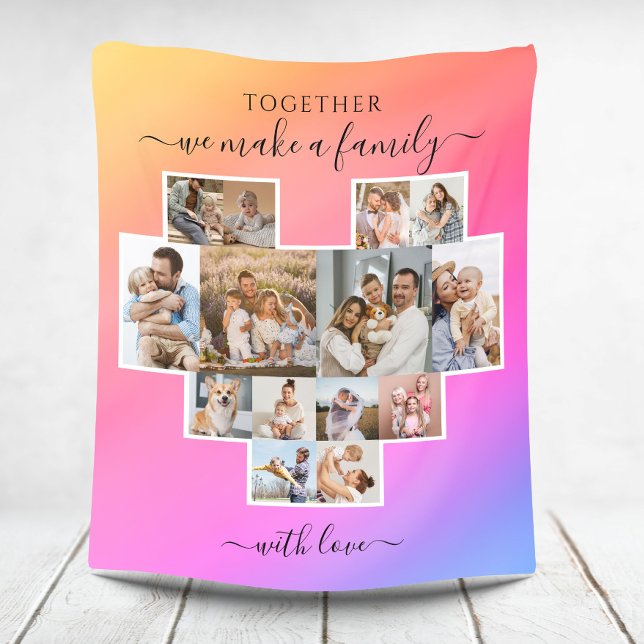Modern Family 14 Photo Collage Fleece Blanket (Creator Uploaded)