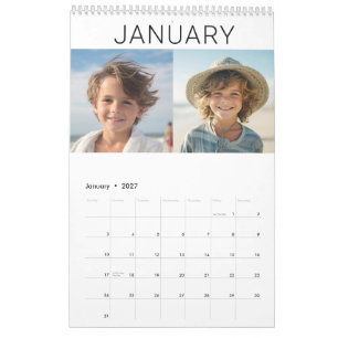 Modern Family 24 Photo - black white minimal Calendar