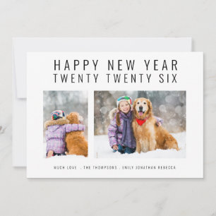 Modern Family 2 Photos 2026 Happy New Year Holiday Card