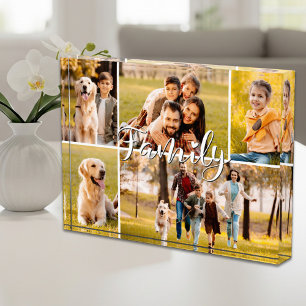 Modern Family 5 Photo Collage Script Heart Block