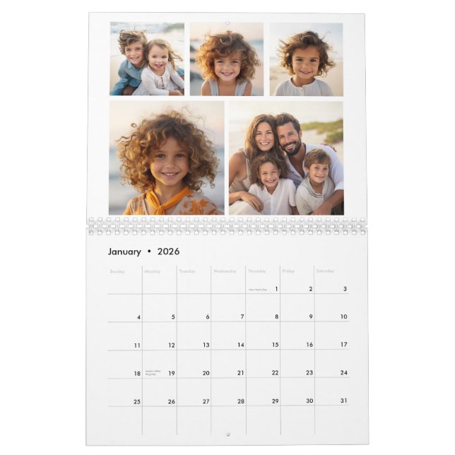 Modern Family 60 Photo - 5 Per Month - Custom Calendar (Jan 2026)