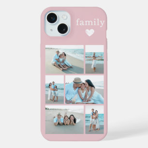 Modern Family 6 Photo Blush Pink iPhone 15 Plus Case