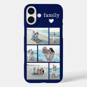 Modern Family 6 Photo Navy Blue iPhone 16 Plus Case