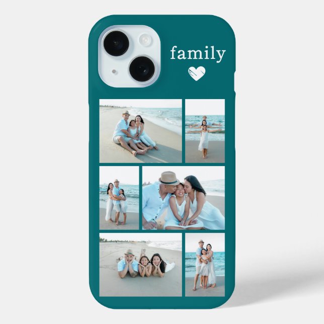 Modern Family 6 Photo Teal Case-Mate iPhone Case (Back)