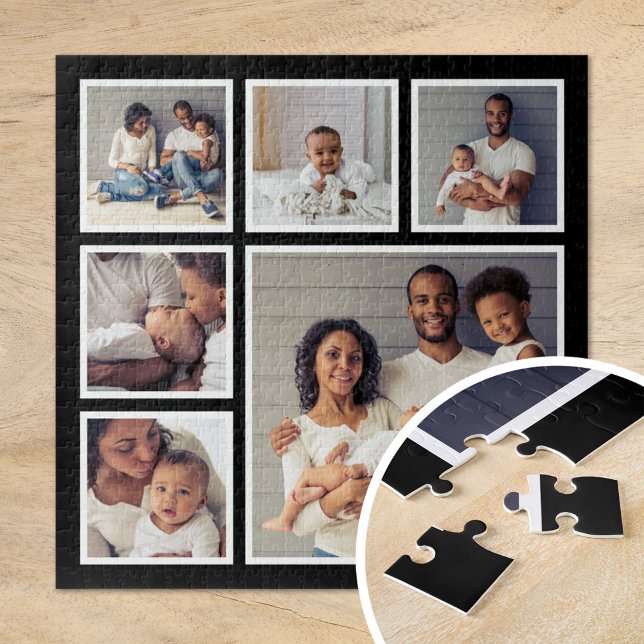 Modern Family 6 Square Photo Collage Jigsaw Puzzle (Creator Uploaded)