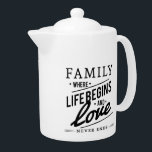 Modern Family and Love Quote<br><div class="desc">Family and love quote in modern typography.</div>