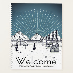 Modern Family Cabin Vacation Rental Guest Welcome Planner