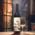 Modern Family Christmas Tree Photo With Star Wine Label<br><div class="desc">Capture the magic of your family's holiday moments with our "Modern Family Christmas Tree with Photo" personalised keepsake.Transform your family's special memories into a one-of-a-kind holiday keepsake with our "Modern Family Christmas Tree with Photo" ornament from Zazzle. Order yours today and make this holiday season truly memorable!</div>