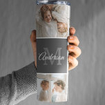 Modern Family Collage Photo & Personalised Gift Thermal Tumbler<br><div class="desc">Capture the heartwarming moments of your modern family in a beautifully crafted collage photo. Celebrate the laughter, love, and cherished memories with this personalised masterpiece, available exclusively on Zazzle. Create a stunning montage that encapsulates the essence of your unique family dynamic – from milestone celebrations to everyday adventures. Crafted with...</div>