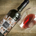 Modern Family Collage Photo & Personalised Gift Wine Label<br><div class="desc">Capture the heartwarming moments of your modern family in a beautifully crafted collage photo. Celebrate the laughter, love, and cherished memories with this personalised masterpiece, available exclusively on Zazzle. Create a stunning montage that encapsulates the essence of your unique family dynamic – from milestone celebrations to everyday adventures. Crafted with...</div>