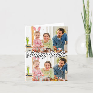 Modern Family Custom 2-photo Easter Holiday Card