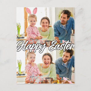 Modern Family Custom 2-photo Easter Postcard