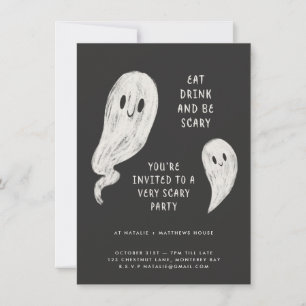 Modern family halloween party invitation