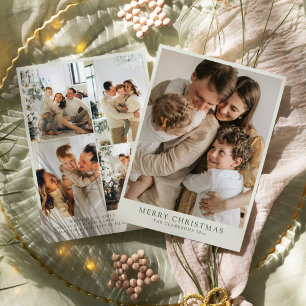 Modern family Holiday Custom Card