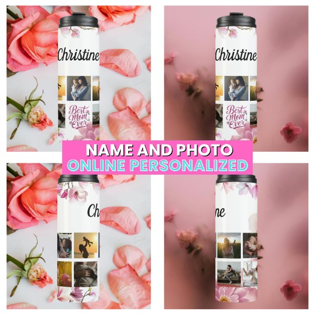 Modern Family Mother To Be Photo Collage Thermal Tumbler (Modern Family Mother To Be Photo Collage Thermal Tumbler)