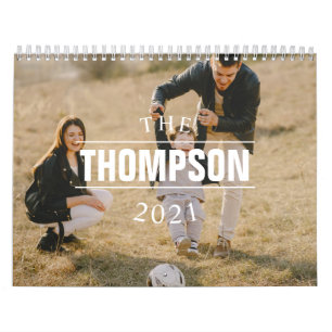Modern Family Name Year Photo Calendar