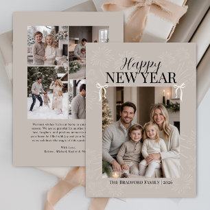 Modern Family New Year Photo Collage Card