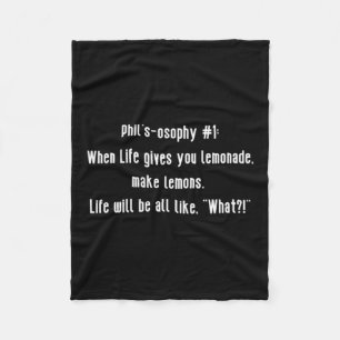 Modern Family - Phil Dunphy Quote Fleece Blanket