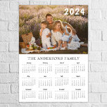 Modern family photo 2024 calendar poster<br><div class="desc">Modern family photo 2024 calendar poster. Add your photo and create perfect calendar poster!</div>