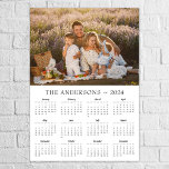 Modern family photo 2024 calendar poster<br><div class="desc">Modern family photo 2024 calendar poster. Add your photo and create perfect calendar poster!</div>