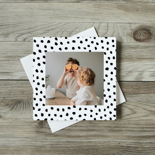 Modern Family Photo & Black Dots Beauty Gift