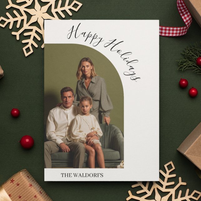 Modern Family Photo Christmas Card  (Creator Uploaded)