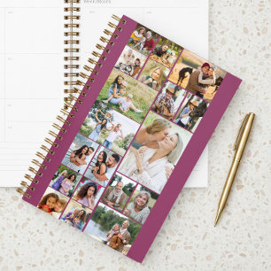 Modern Family Photo Collage 19 Picture Pink Planner