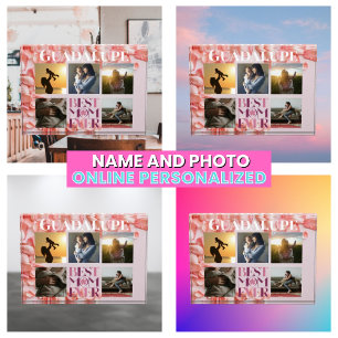 Modern Family Photo Collage Best Mum Ever Floral Block