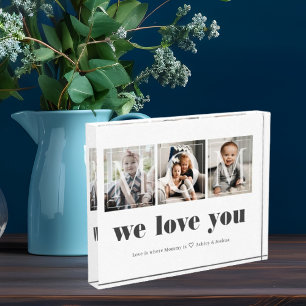 Modern Family Photo Collage for Mum Block