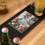 Modern Family Photo Collage & Initial Sage Green Bar Mat<br><div class="desc">This 8 Photo Collage Modern Family Personalised Bar Mat is the perfect way to turn your favourite family photos into a cute and trendy keepsake. With a simple, modern design and elegant Monogram, it's fully customisable to fit your style. Ideal for gifting on Mother’s Day, Father’s Day, birthdays, Christmas, anniversary...</div>