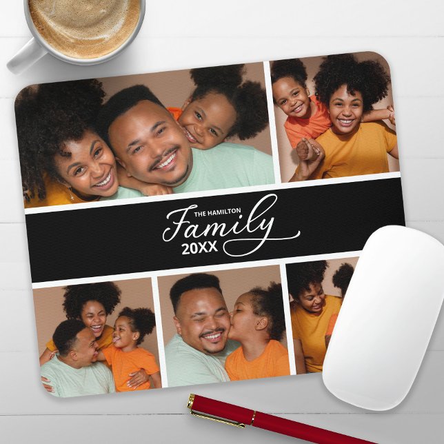 Modern Family Photo Collage Mouse Pad (Creator Uploaded)