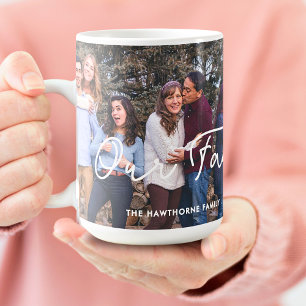 Modern Family Photo Custom text Cute Personalised Coffee Mug
